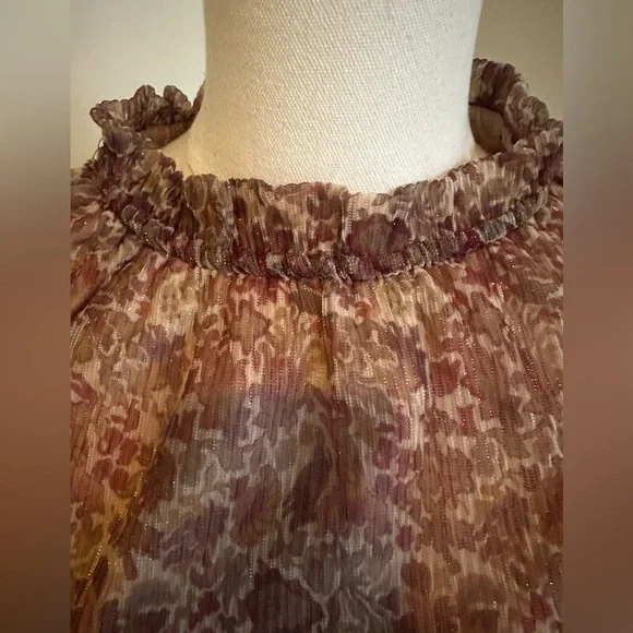 Joie Sheer Blouse- Medium - Picture 3 of 10